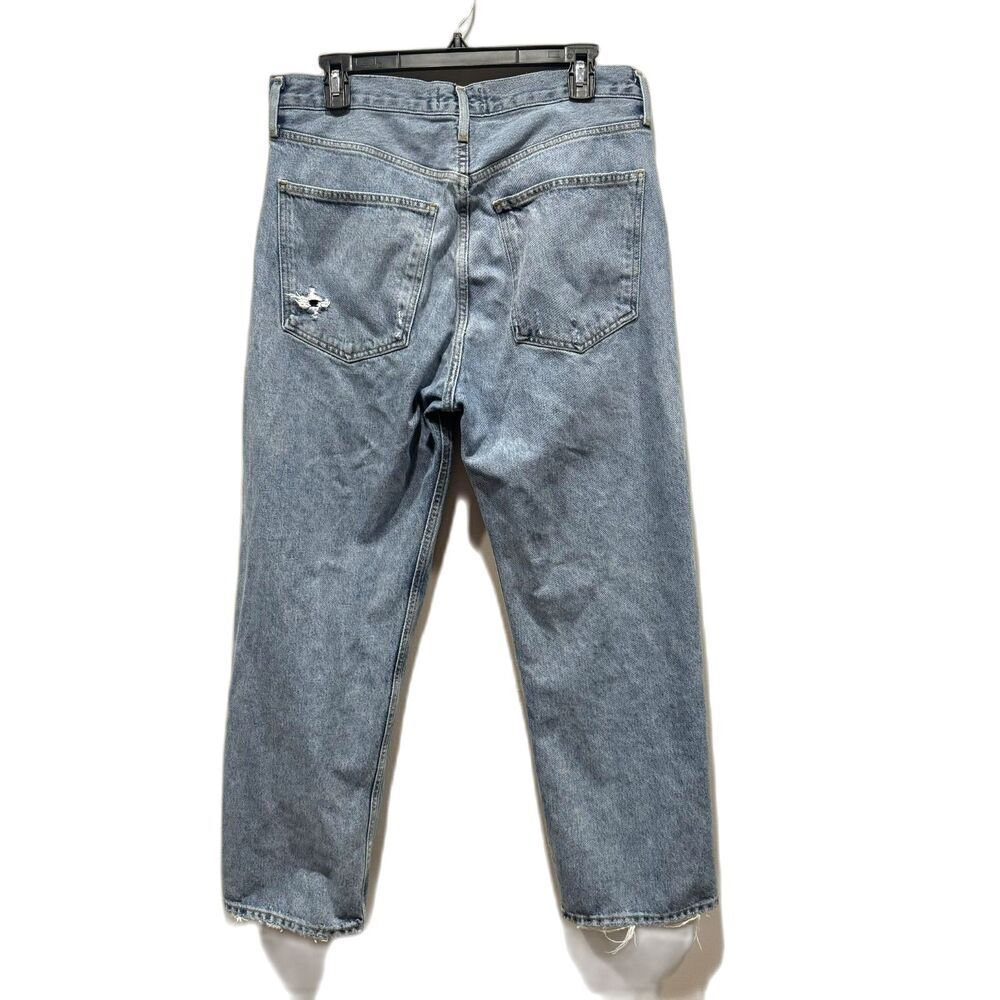 Agolde Jeans 90s Crop Straight Leg Light Wash Blue Denim A173-1141 Womens sz 29 - Picture 10 of 10